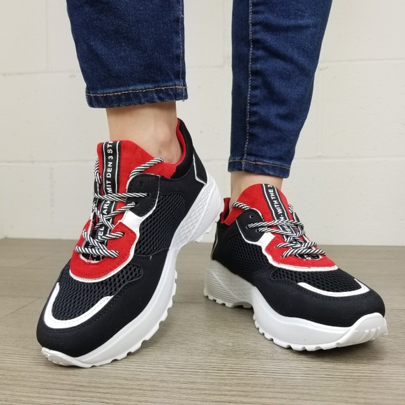 Chunky Platform Heel Fashion Dad Sneakers - Picture 3 of 8